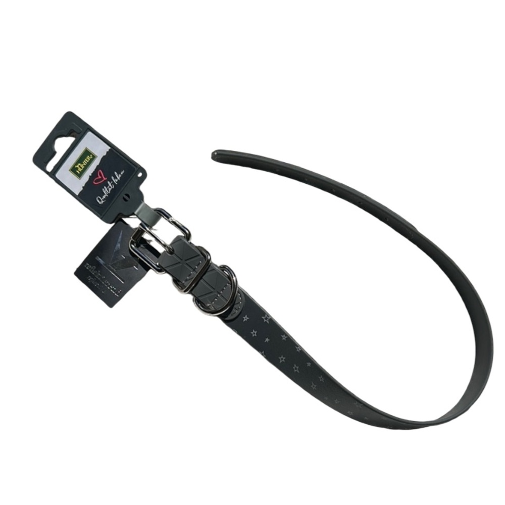 Hunter Black Dog Collar Size M 37-46